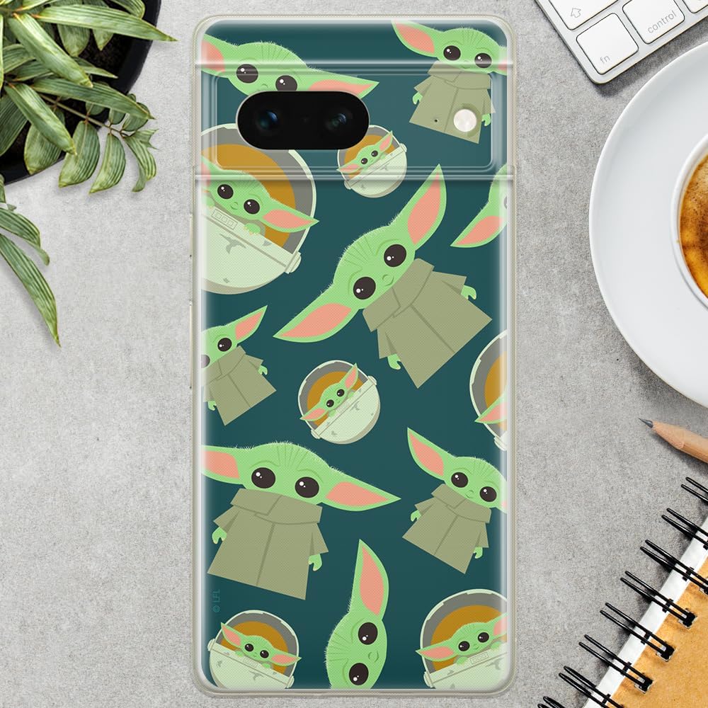 ERT GROUP Mobile Phone case for Google Pixel 7 Original and Officially Licensed Star Wars Pattern Baby Yoda 006 optimally adapted to The Shape of The Mobile Phone, case Made of TPU