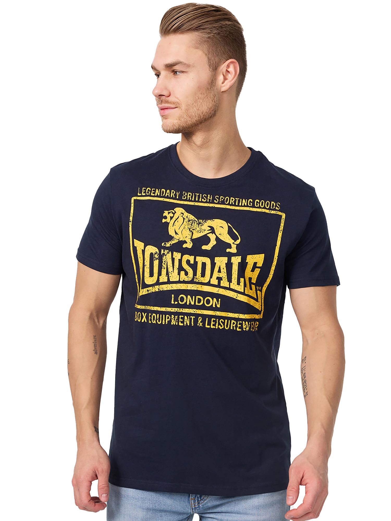 Lonsdale London Hounslow Men's T-Shirt Dark Blue Streetwear