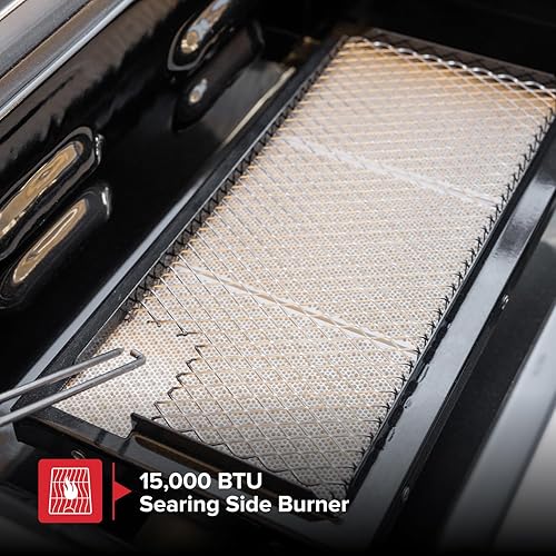 Miniatura 7 de Nexgrill Parrilla de Gas Propano Deluxe de 5 Quemadores con Mesa Lateral y Quemador Lateral de Sellado de Cerámica, 771 pulgadas cuadradas, 75000