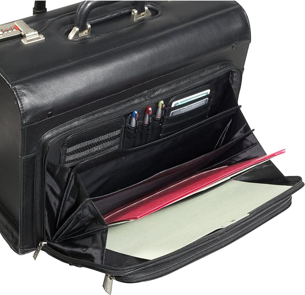 Amerileather Leather Rolling Computer-friendly Catalog Case (#1854-0)