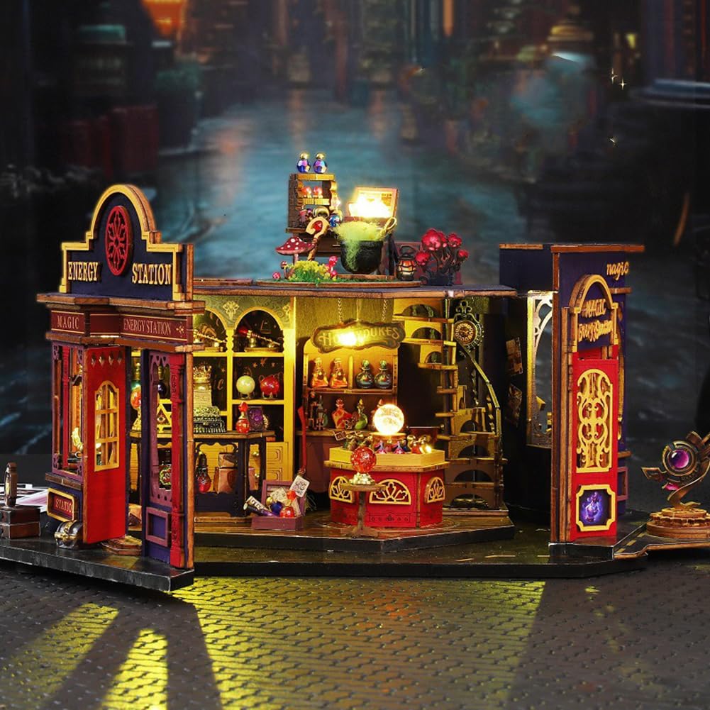 Kit fai da te in miniatura con mobili, mini kit per la creazione di decorazioni natalizie per adulti per costruire decorazioni natalizie di Halloween, regali per familiari o amici (senza