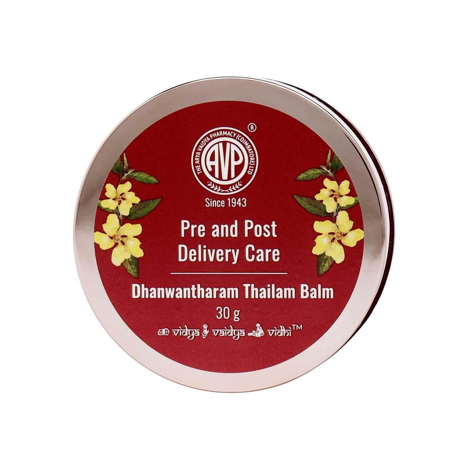 AVP Dhanwantharam Thailam Pain Relief Balm, Ideal for Pre Partum and Post Partum Delivery Care for Women, Joint Pain Knee Pain, Muscle Strain, Cramps And Sprains