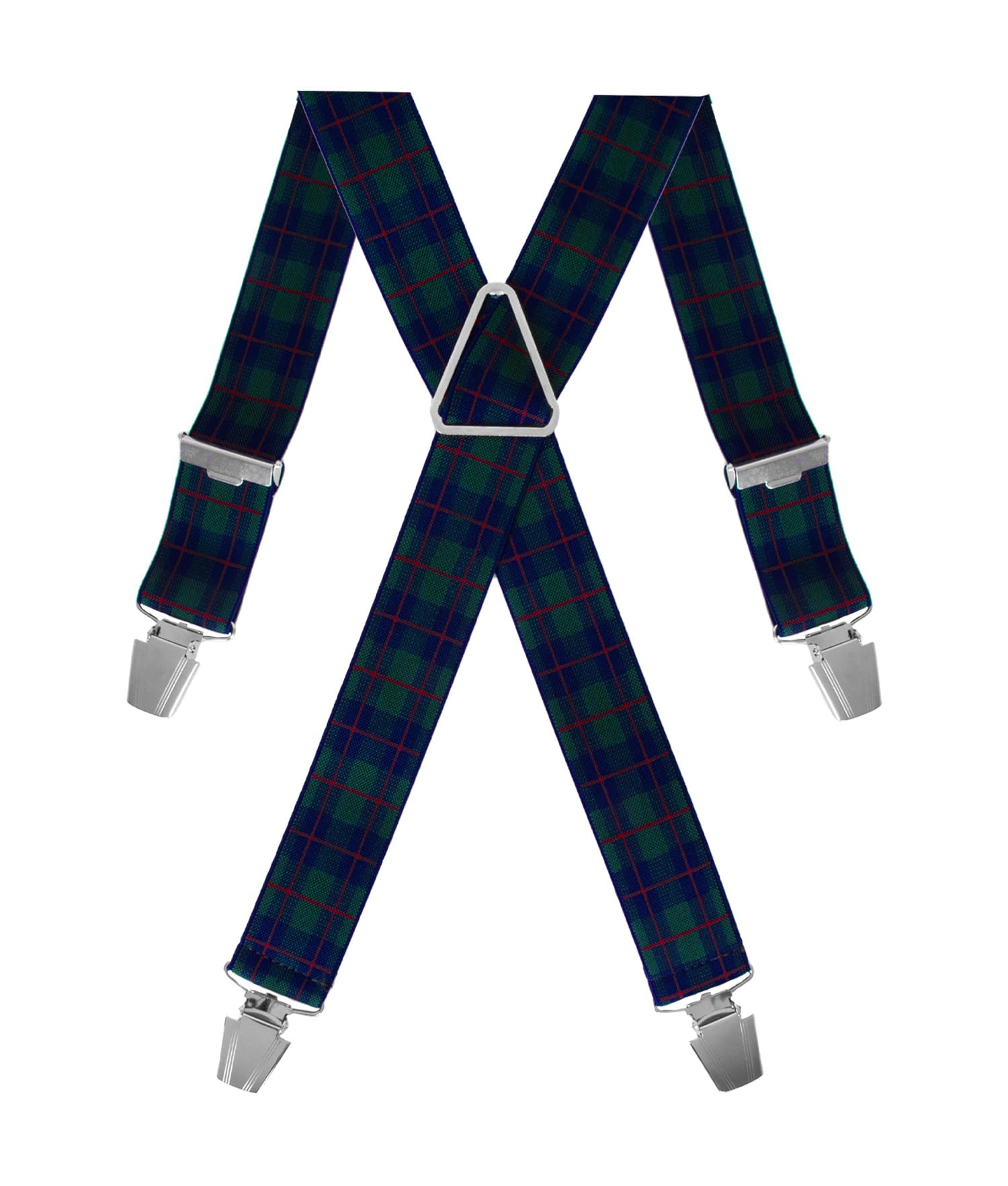 Gaspard Men's Braces Wide, Durable Elastic and Extra Strong Clips, X-Shaped Model, Made in France
