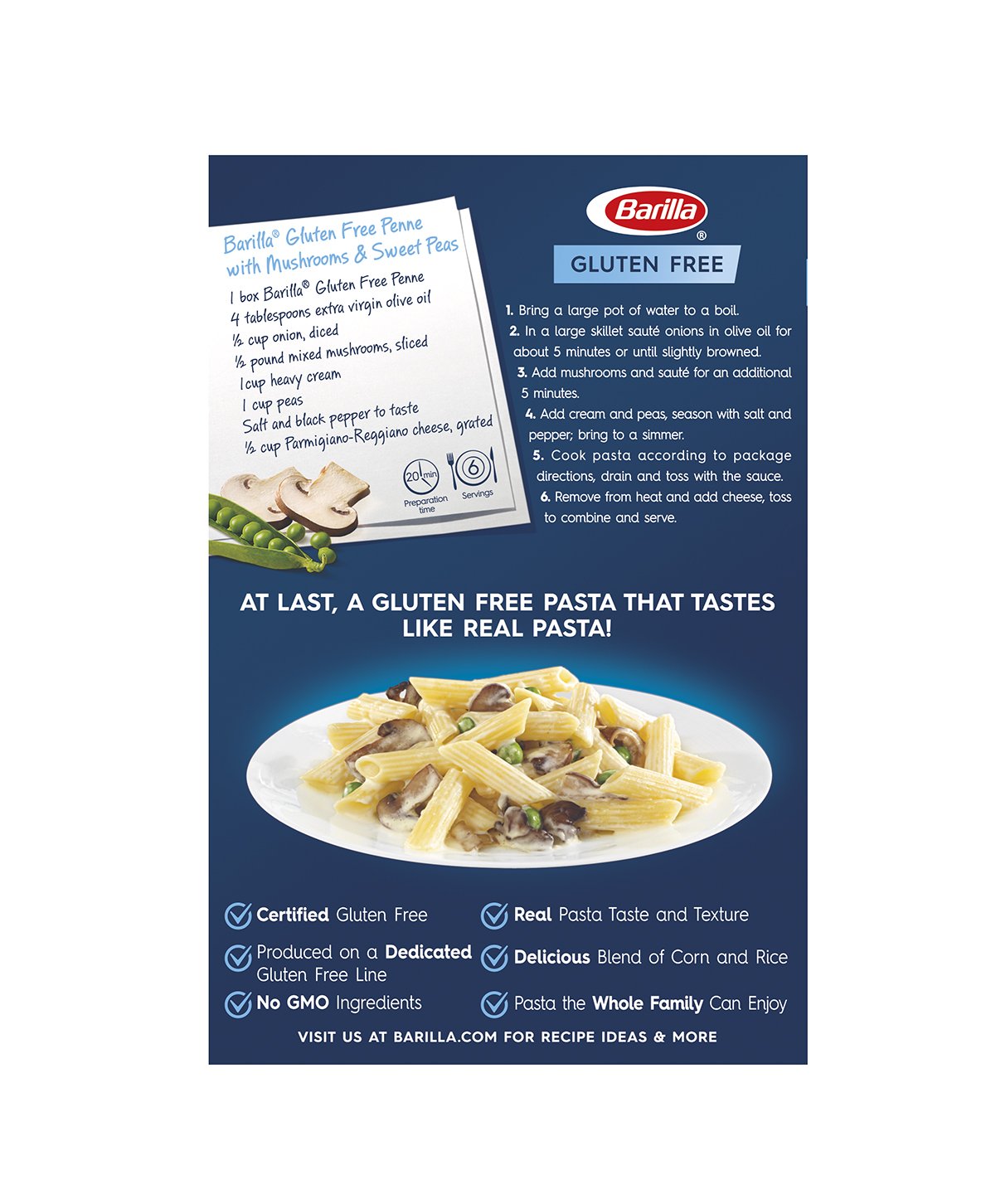 Barilla Gluten Pasta Penne Ounce Photo