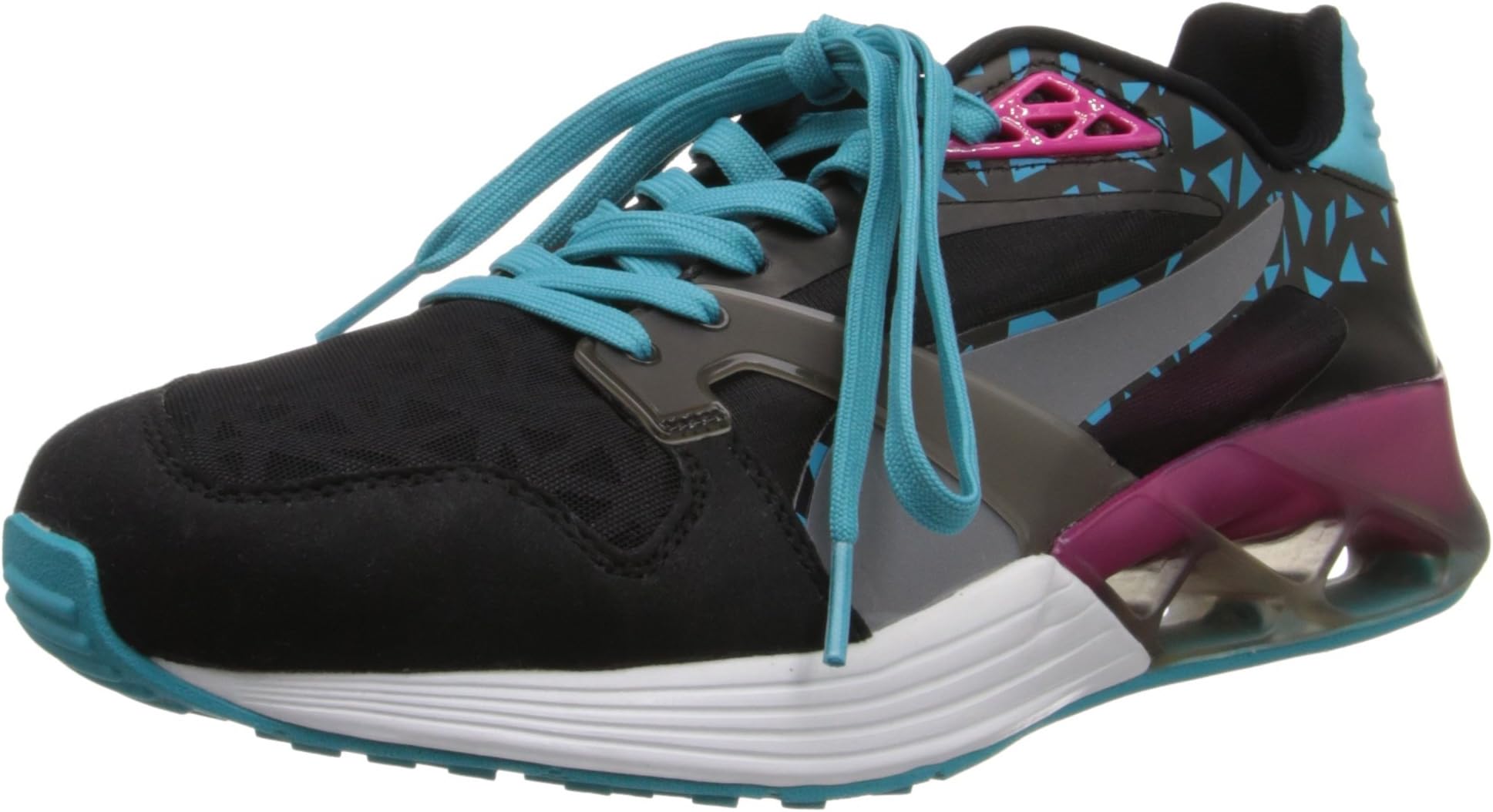 New Puma Men's Future XT-Runner Translucent Sneakers Black/Beetroot Purple/Bluebird 12