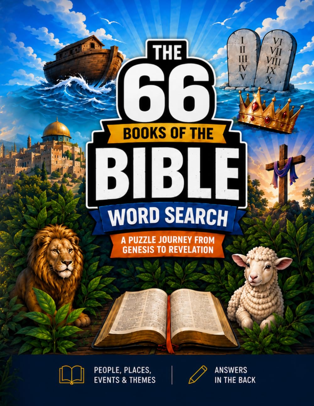 The 66 Books of the Bible Word Search: A Puzzle Journey from Genesis to Revelation