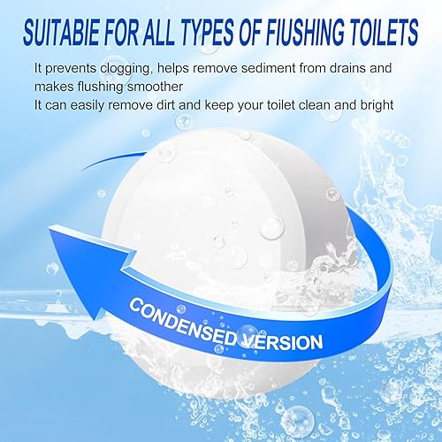 Miniatura 5 de Automatic Toilet Bowl Cleaner Tablets, Bleach.Descale & Deodorize-Tank Drop-In Tablets for Stain&Limescale Removal, Fresh Scent, Septic-Safe,