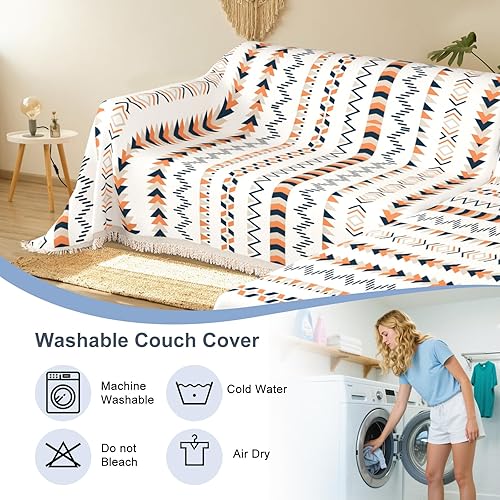 Miniatura 9 de Fundas de sofá modular, 2 piezas para sofá en forma de L, 10% impermeable, manta para perro, lavable con protector de sofá de felpilla (XXL, azul