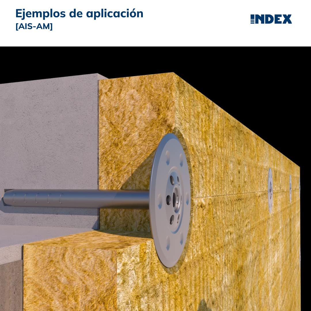 INDEX A PERFECT FIXING - AISAM085 【AIS-AM】 Arandela de reparto metálica para fijación de elementos semirrígidos, Medida Ø85 mm, Caja de 500 unidades