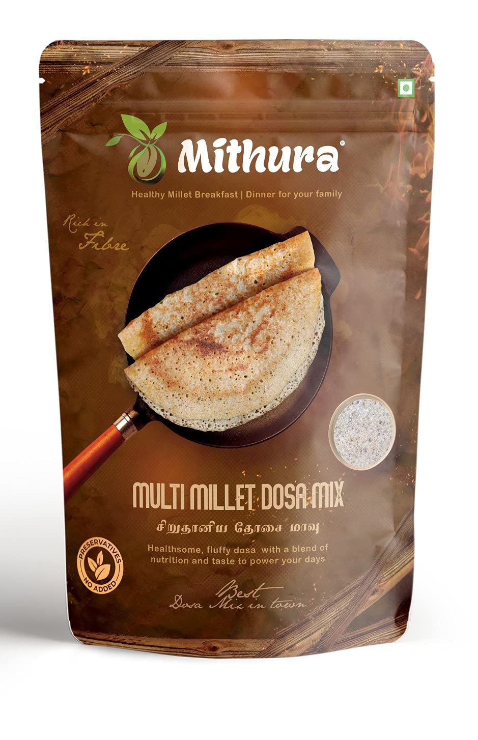 Mithura Multi Millet Dosa Mix, 500g Instant (16 dosa) | Ready to Cook | Barnyard,Kodo,Foxtail,Little Millet| Soaked & Fermented| No Preservative| No Soda | No Salt (B094C4N7W9) Amazon Price History, Amazon Price Tracker