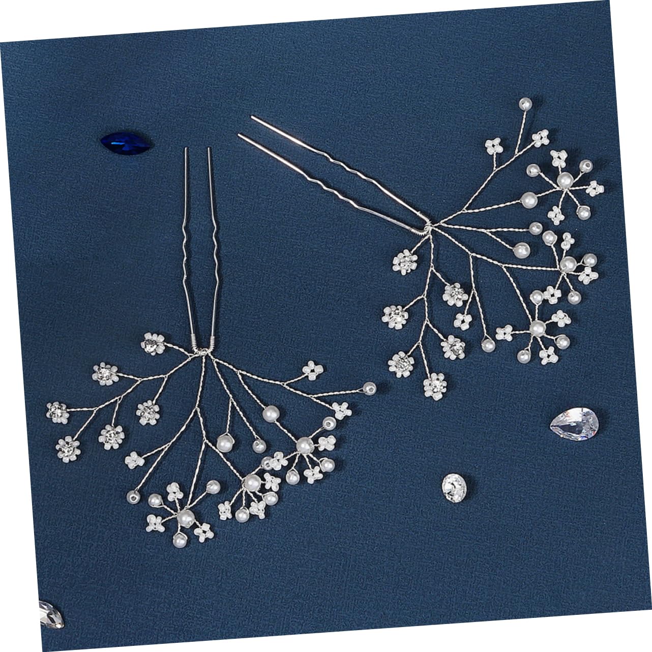 MAGICLULU 5 Sets Haarnadel Braut Haarstyling Für Hochzeit Eleganter Haarschmuck Für Frauen Abend Party Bankett 2 Stück * 5