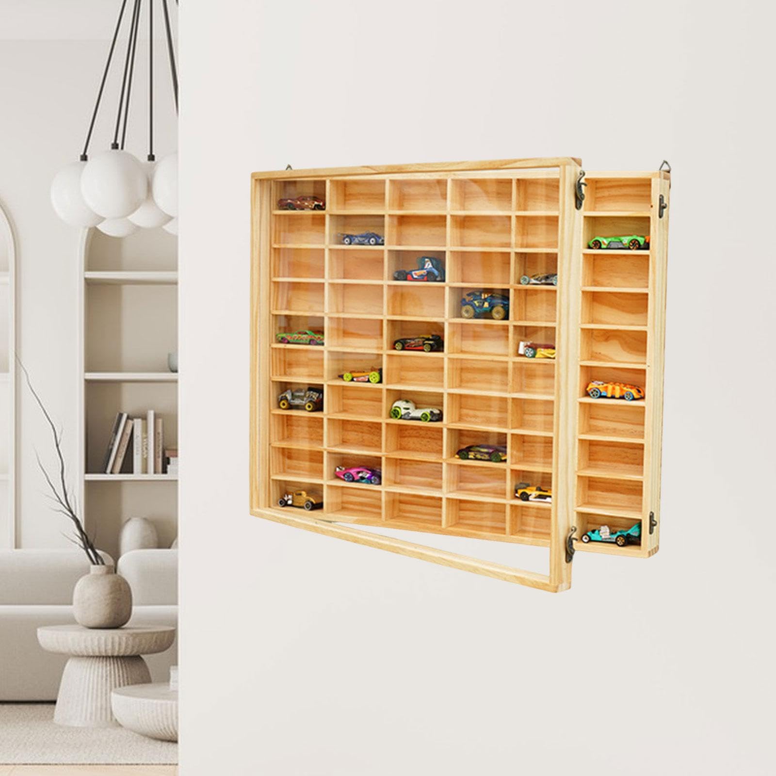 Custodia Per Macchine In Miniatura In Legno 60 Scomparti,Con coperchio