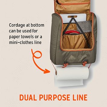 Kelty Camp Galley Deluxe Camp Kitchen Organization Kit, Deep Pockets, Paper Towel Holder, Zippered Compartments for Outdoor Cooking Essentials