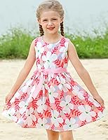 Vista 314 de Vestido de verano para niña, de algodón, con diseño floral