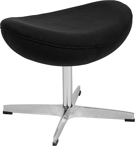 Miniatura 12 de Flash Furniture Silla de recepción lateral de tela naranja serie Egg Naranja (Orange Fabric),Tela Aqua,negro, cuero, (Black LeatherSoft),Gris