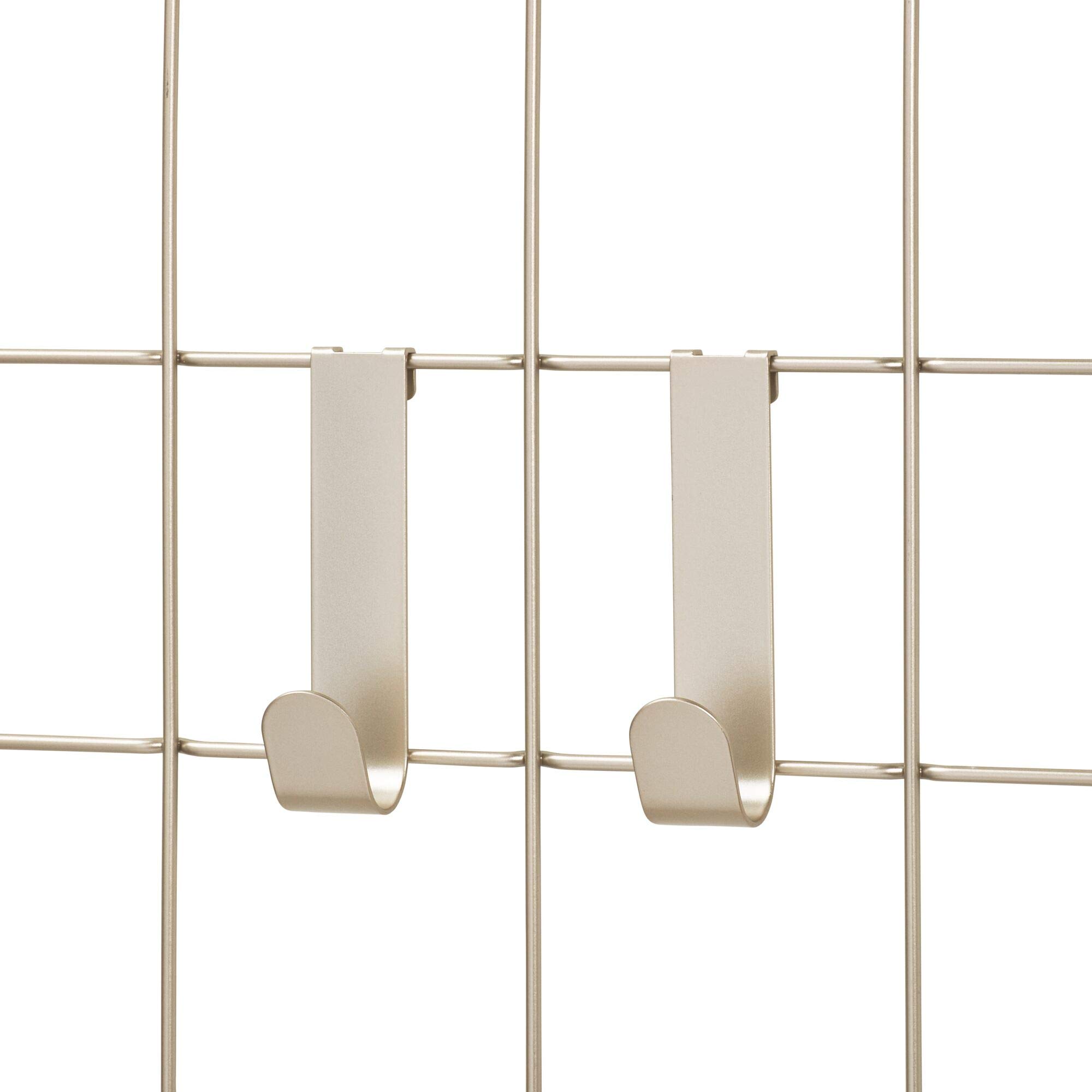 iDesign Jayce Metal Single Hook for Modular Grid Wall System, Storage