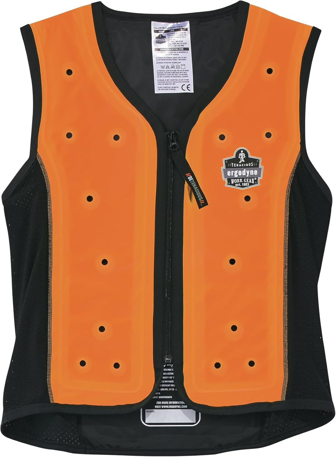 Ergodyne Chill-Its 6685 Evaporative Cooling Vest, Drip Free Cooling, Breathable Comfort, Easy Activation