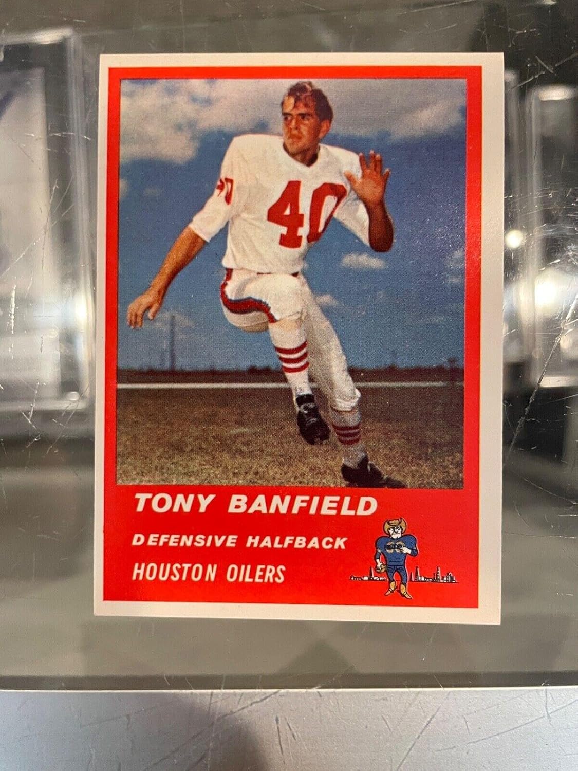 1963 Fleer #41 Tony Banfield Houston Oilers Football Card Nm - Unsigned Football Cards