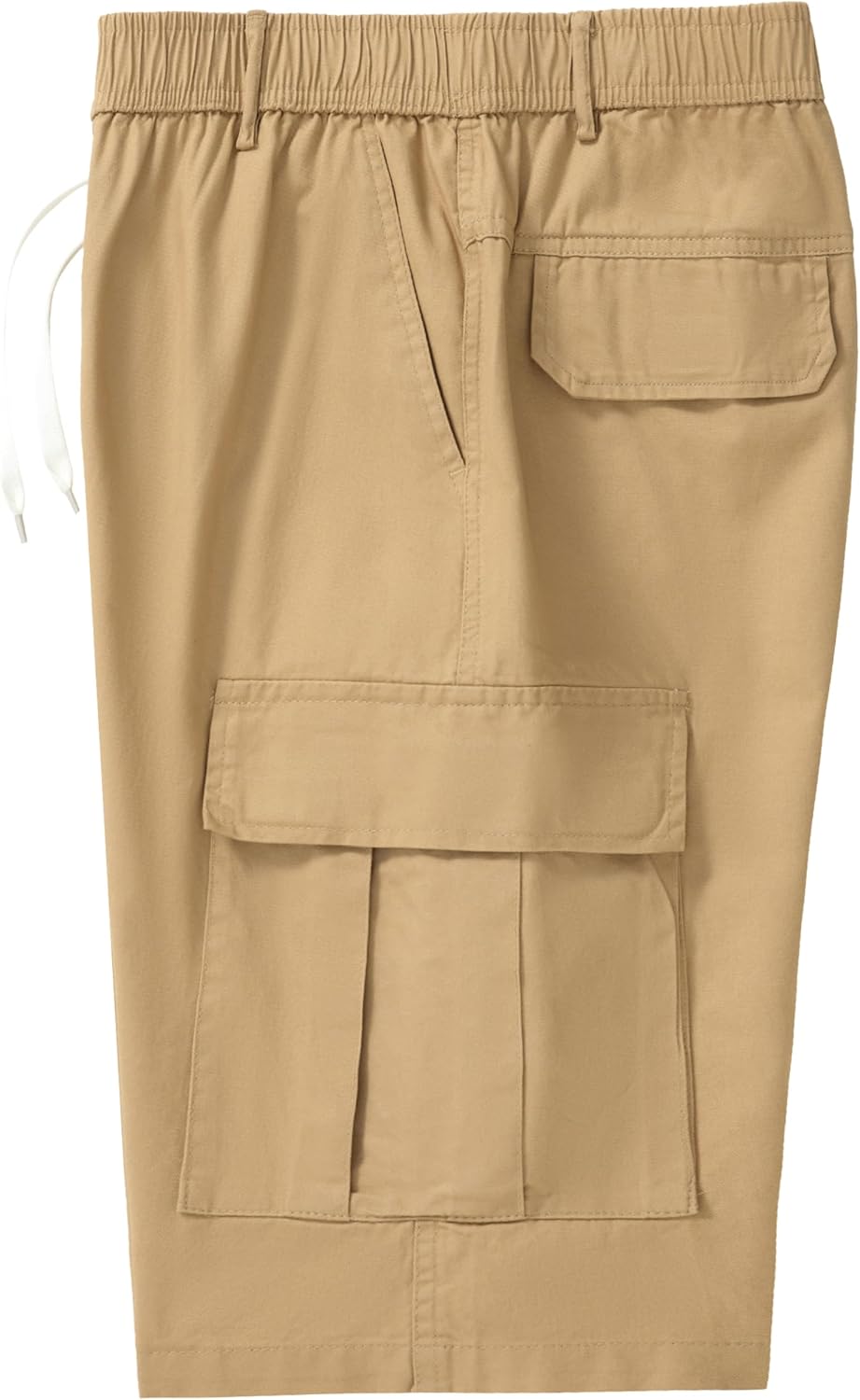 Vcansion Men's Cotton Military Cargo Shorts Relaxed Fit Casual Tactical Shorts with Multi-Pockets Khaki US 36