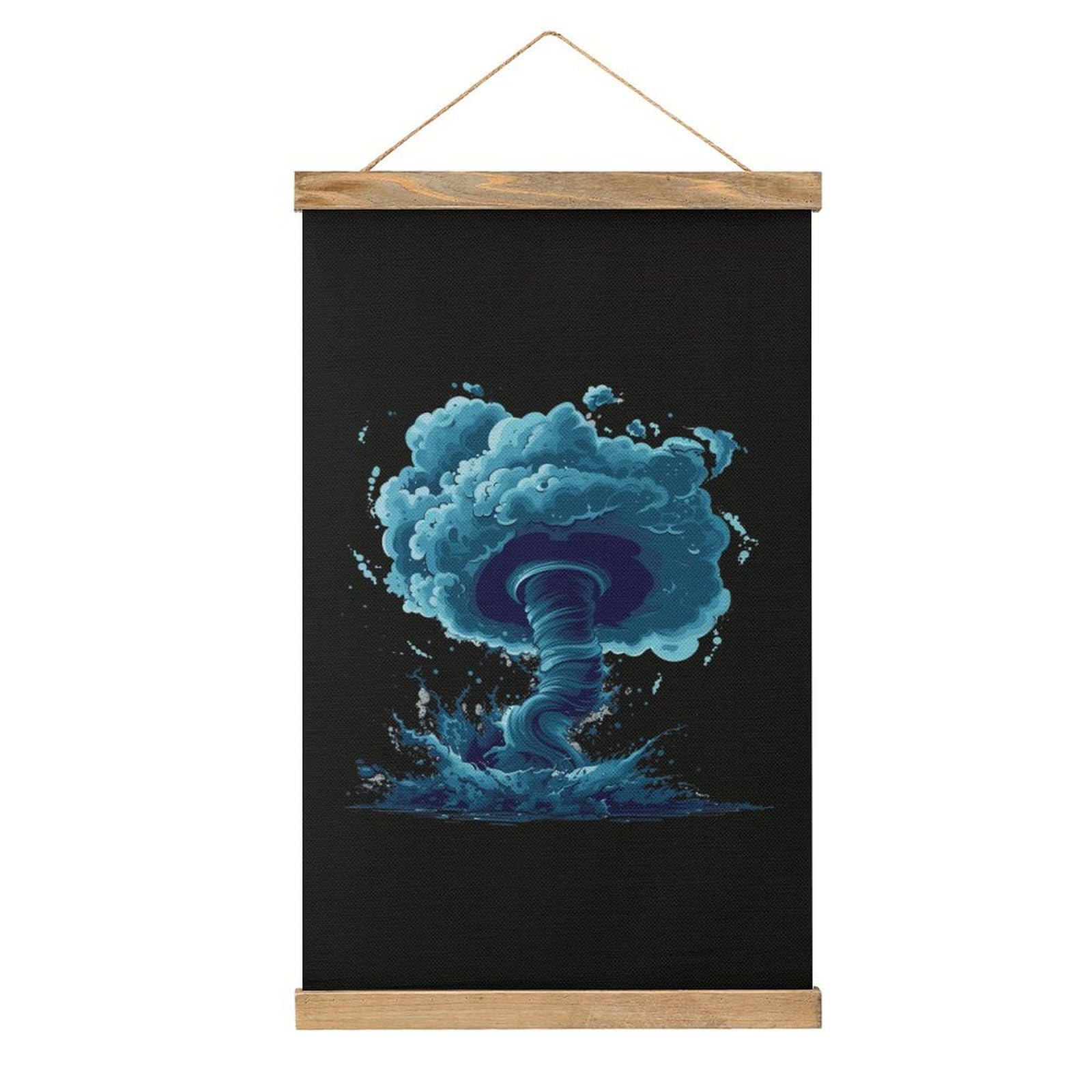 CGSBNGHA Storm-Tornado-Hurricane Wall Art Prints Linen Hanging Painting Scroll Paintings Pictures Decor for Home