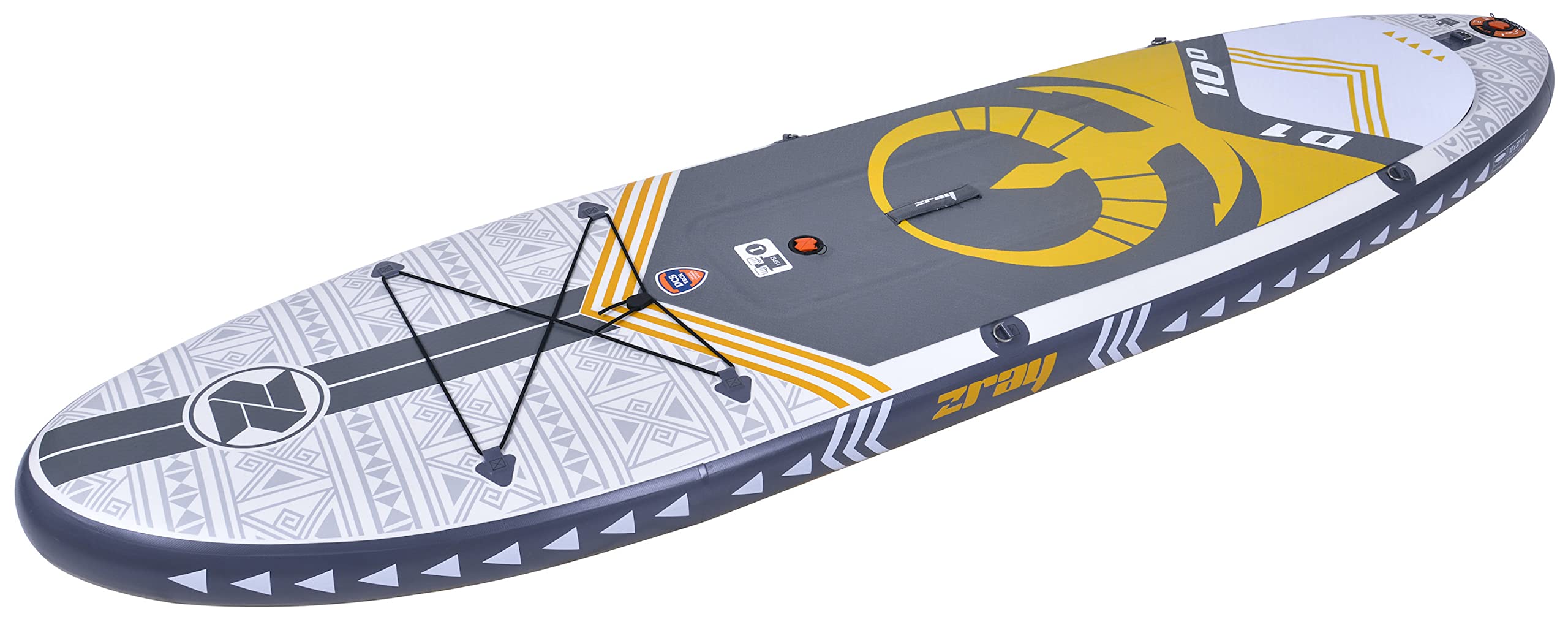 Zray Dual Mesa de Sup, Unisex, Amarillo/Blanco/Gris, 10'