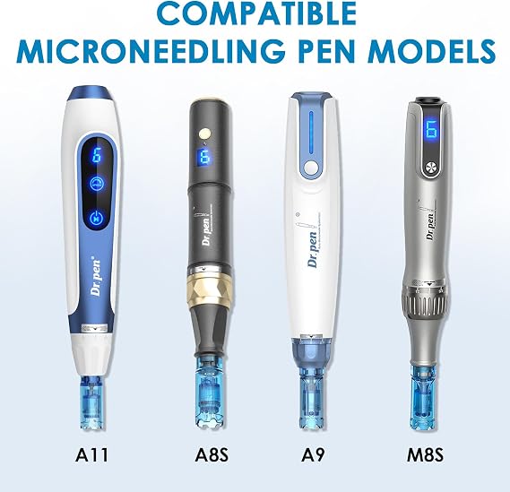 15Pcs Nano-S Pin Microneedling Pen Replacement Cartridges for Dr.pen A11 A9 A8S M8S Model, Authentic Disposable Replacement Cartridges Beauty Skin Care Accessories