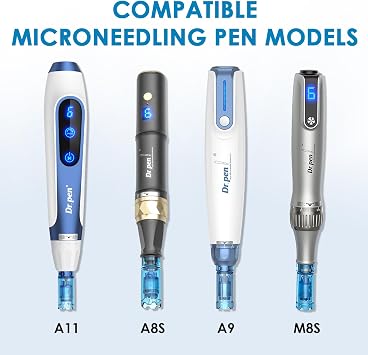 15Pcs Nano-S Pin Microneedling Pen Replacement Cartridges for Dr.pen A11 A9 A8S M8S Model, Authentic Disposable Replacement Cartridges Beauty Skin Care Accessories