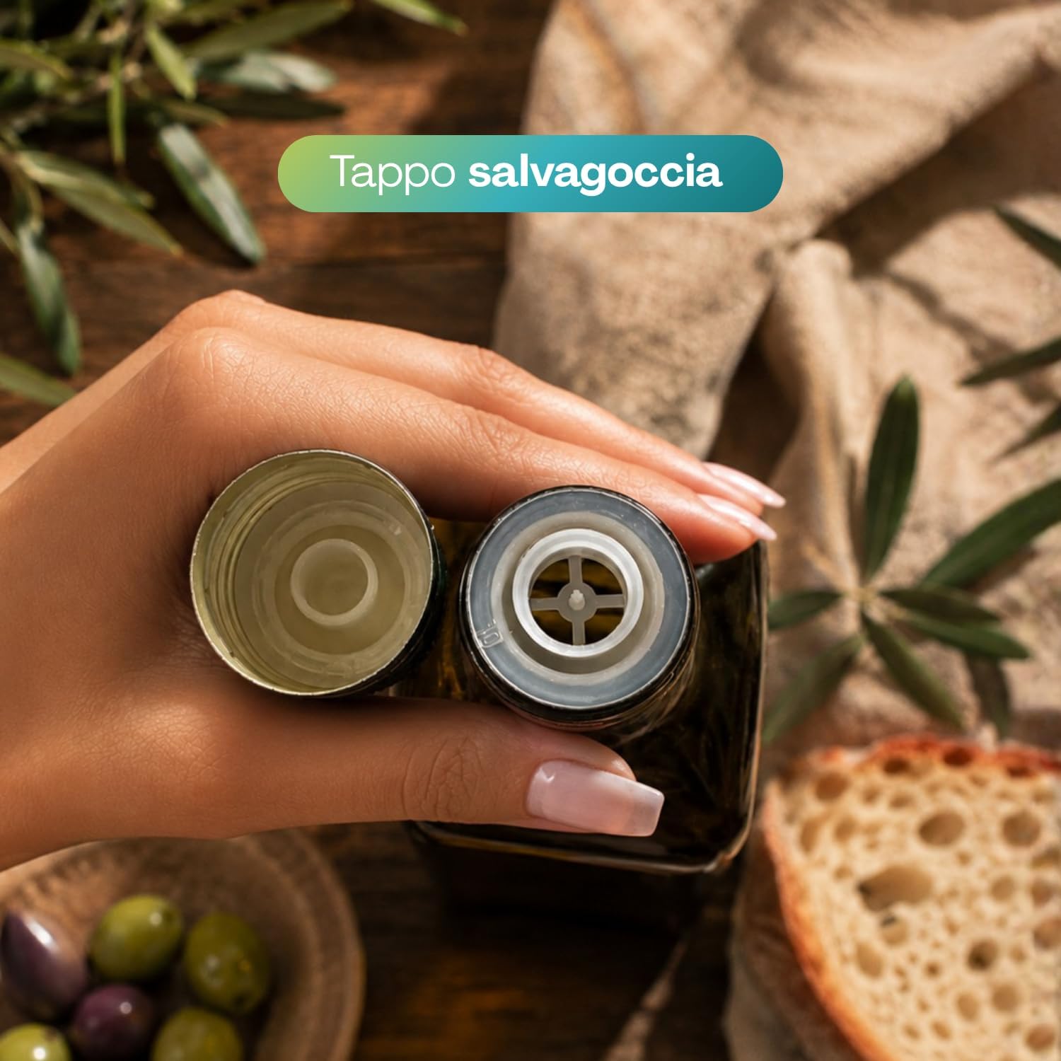 PALUPLUS 24 Bottiglie Vuote in Vetro per Olio da 750 ml, Marasca UVAG con Tappo a Vite Salvagoccia, Bottiglia per olio e liquore, Made in Italy -364C -11