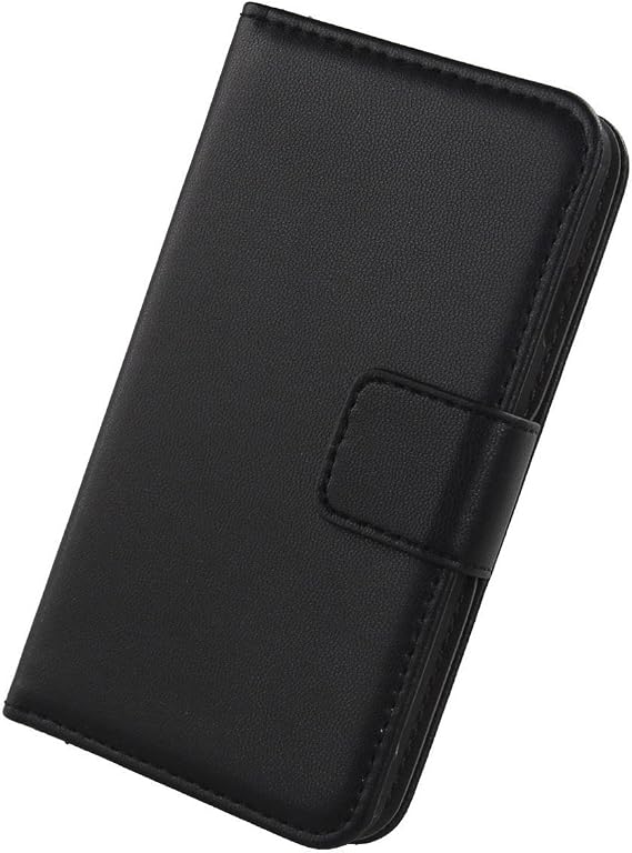 Genuine Leather Case TPU Silicone Shell for Nokia C20 Plus 6.5 Wallet Premium Flip Protection Cover Skin Pouch with Card Slot (Black)