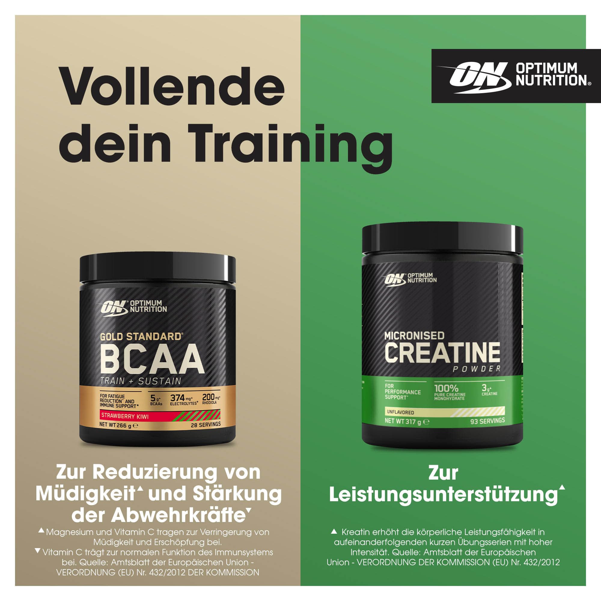 Optimum Nutrition Glutamin-Pulver, l-Glutamin-Aminosäure-Pulver, Nahrungsergänzungsmittel vor und nach dem Training Shake, nicht aromatisiert, 123 Portionen, 630 g