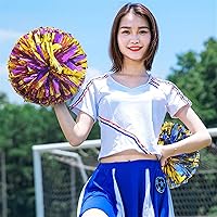 Vista 4 de Pompones de animadora para fiestas deportivas, accesorios de equipo de baile, espíritu de animación (A-1)