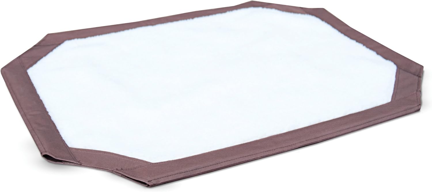K&H Pet Products Self-Warming Pet Cot Replacement Cover Large Chocolate/Fleece 30" x 42" (Cot Sold Separately) : Pet Supplies