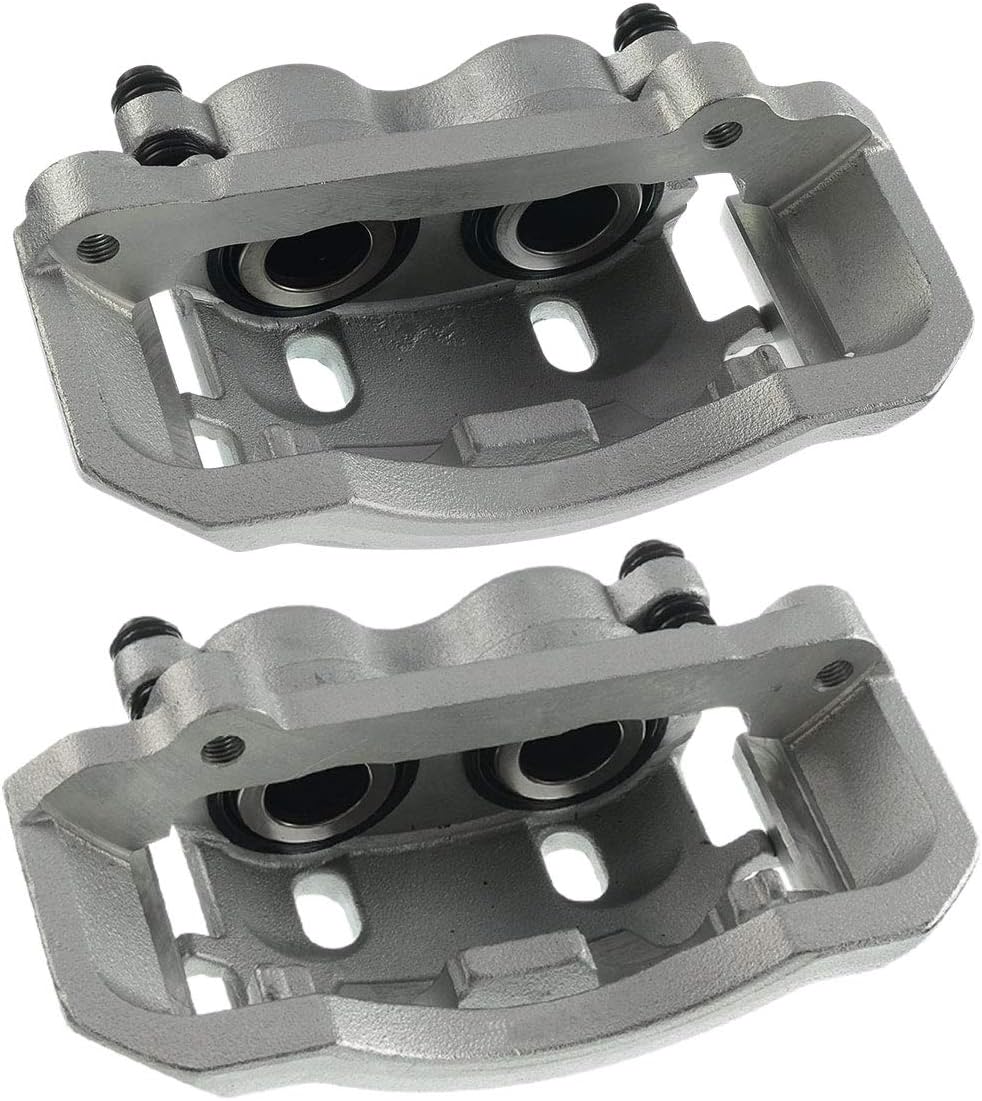 Set of 2 Front Driver and Passenger Brake Caliper Assembly Replacement for 2000-2002 Dodge Ram 2500 3500 4000