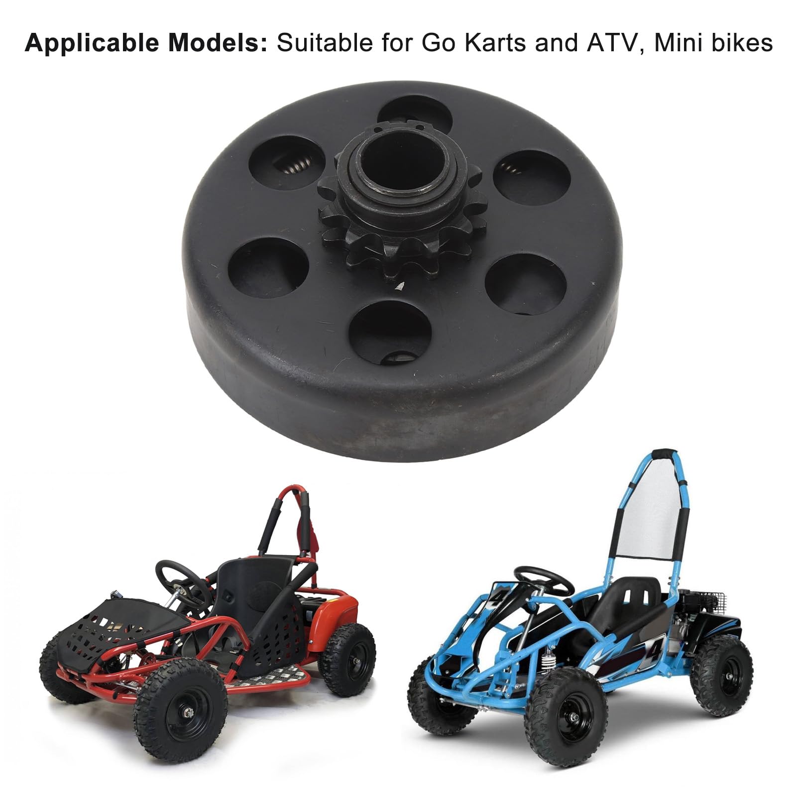 Go-Kart-Kupplung, 12T Go-Kart-Kupplung, Robuste, Hochhärteempfindliche Motor-Fliehkraftkupplung für ATV-Mini-Fahrräder (20MM)