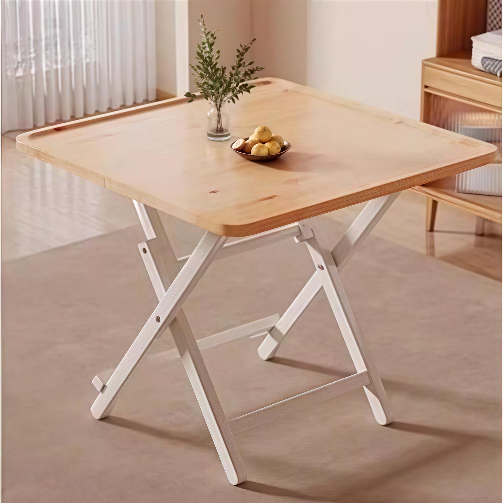 Table pliante pour petit espace résolvant le manque de place en cuisine