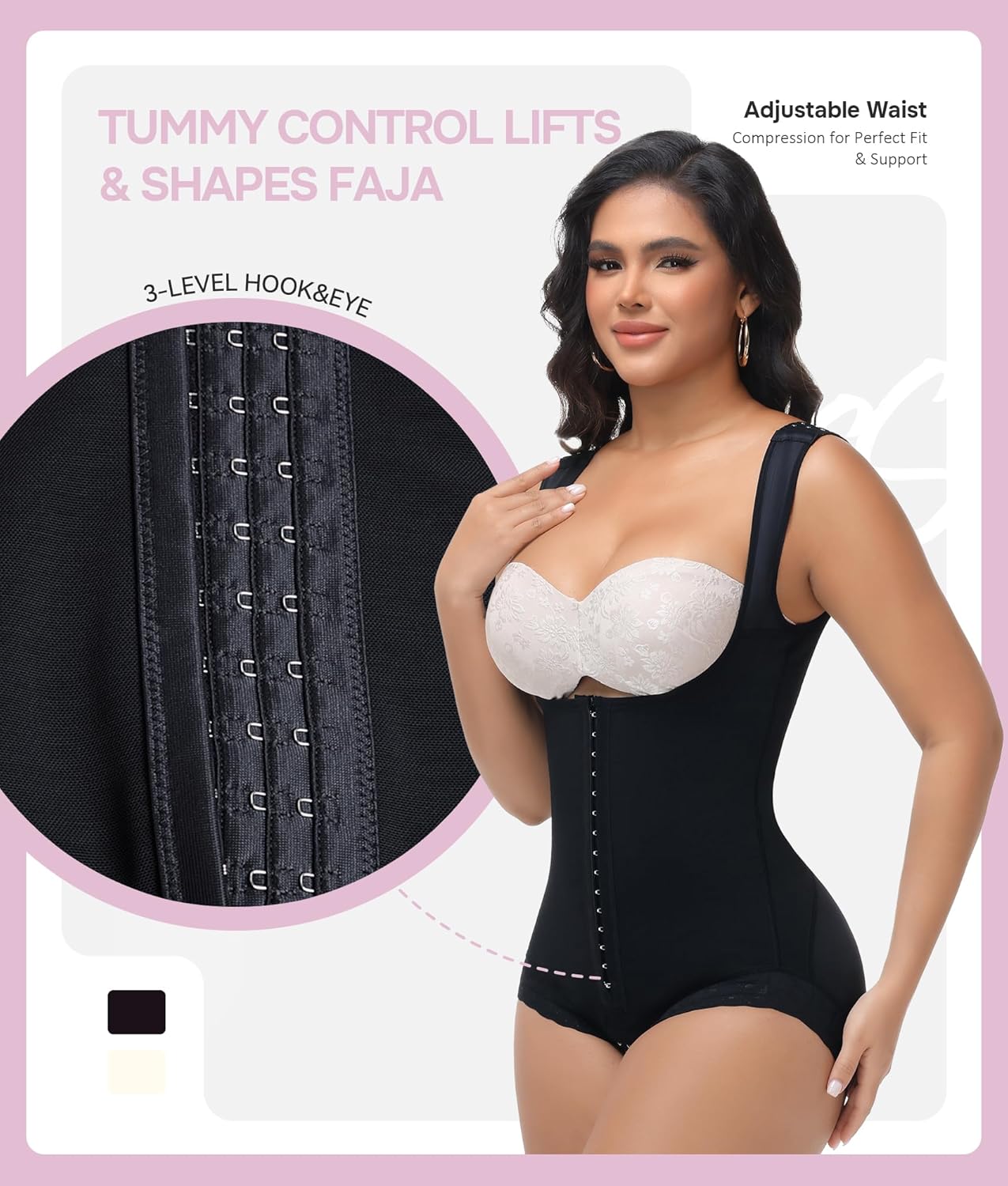 M MYODRESS Fajas Colombianas Shapewear for Women Stage 2 Faja Body Shaper Postpartum Post Surgery Tummy Tuck Bbl Compression - Image 2