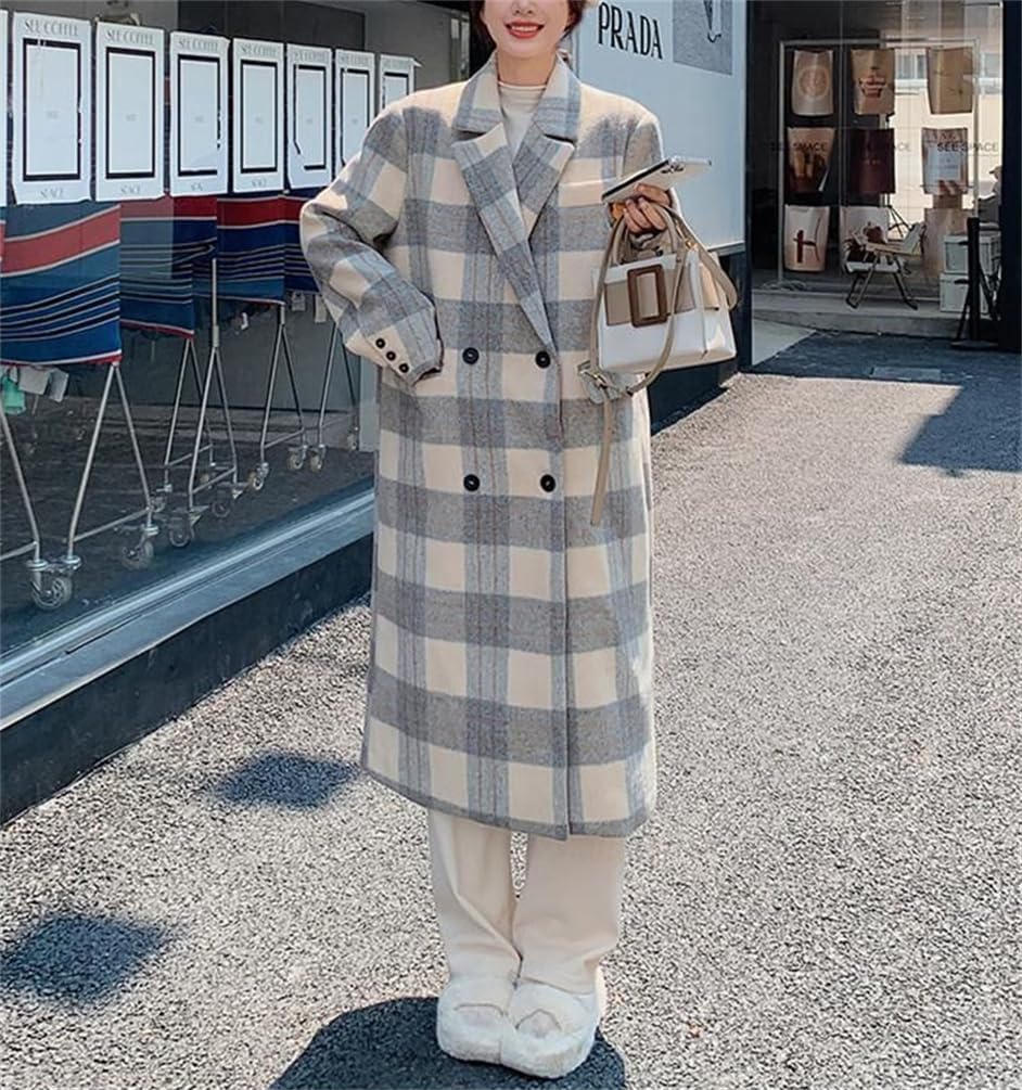 チェックコート トレンチコート チェック柄ロングトレンチコート