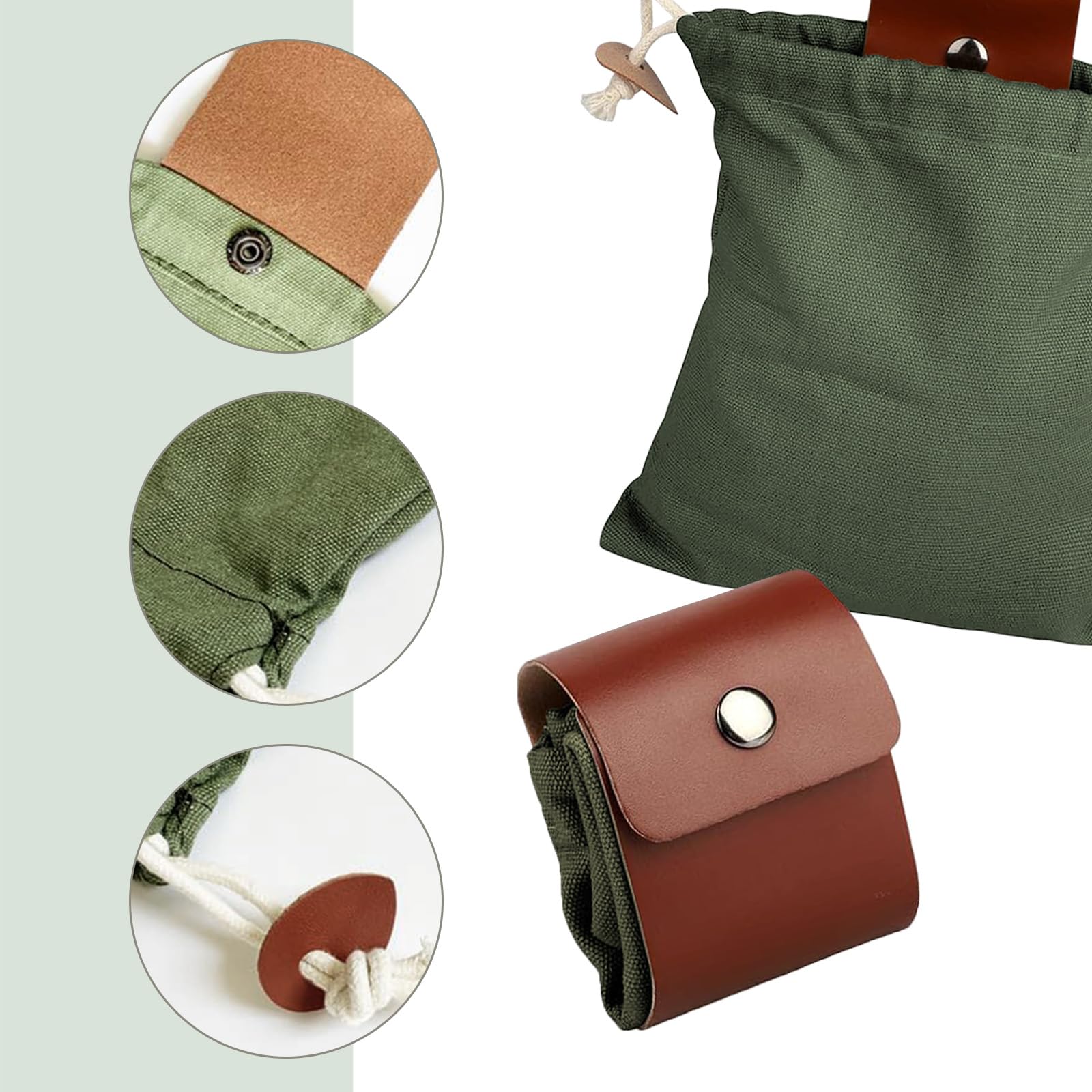 Sac de ceinture en cuir fait main| La Forge Médiévale