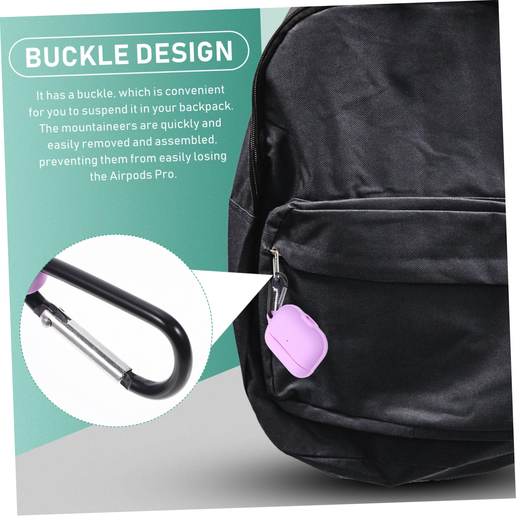 HEMOTON 5 Fundas De Silicona para Auriculares Compatibles con Soporte Magnético Diseño Resistente Y Moderno.