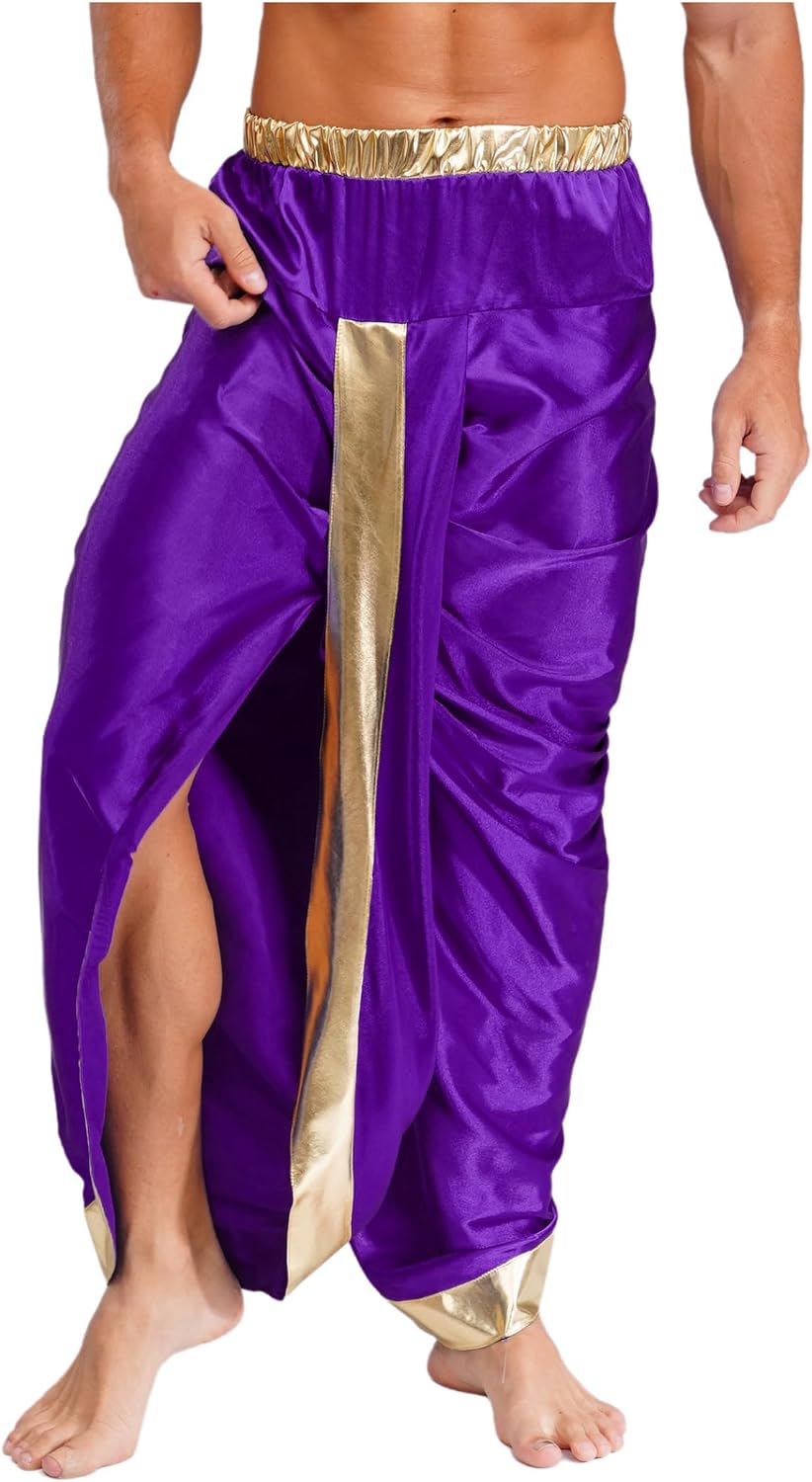 Men Ready to Wear Dhoti Pants with Dupatta Indian Traditional Trousers Festival Costume