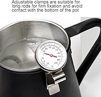 Vista 3 de Termómetro de agua, termómetro de marcación, termómetro de leche para vaporizar leche y café, termómetro para nevera, termómetro para cocinar