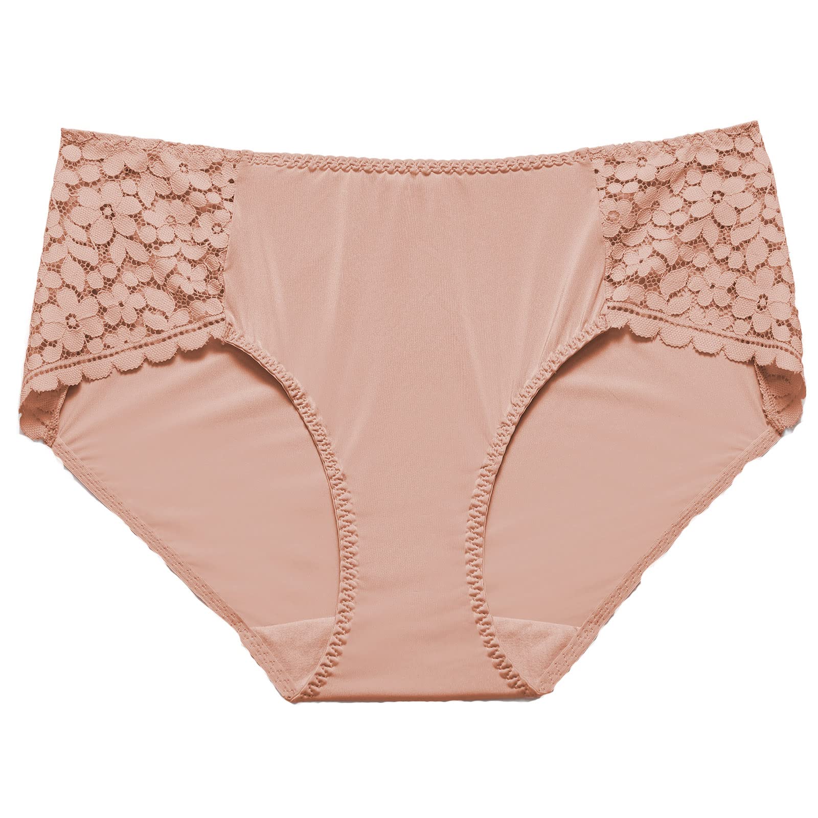 DOBREVA Womens Bikini Cheeky Hipster Panties Floral Lace Underwear