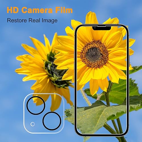 Miniatura 12 de PEHAEL Paquete de 2+2 protectores de pantalla de privacidad para iPhone 13 Pro con protector de lente de cámara, cobertura completa, película