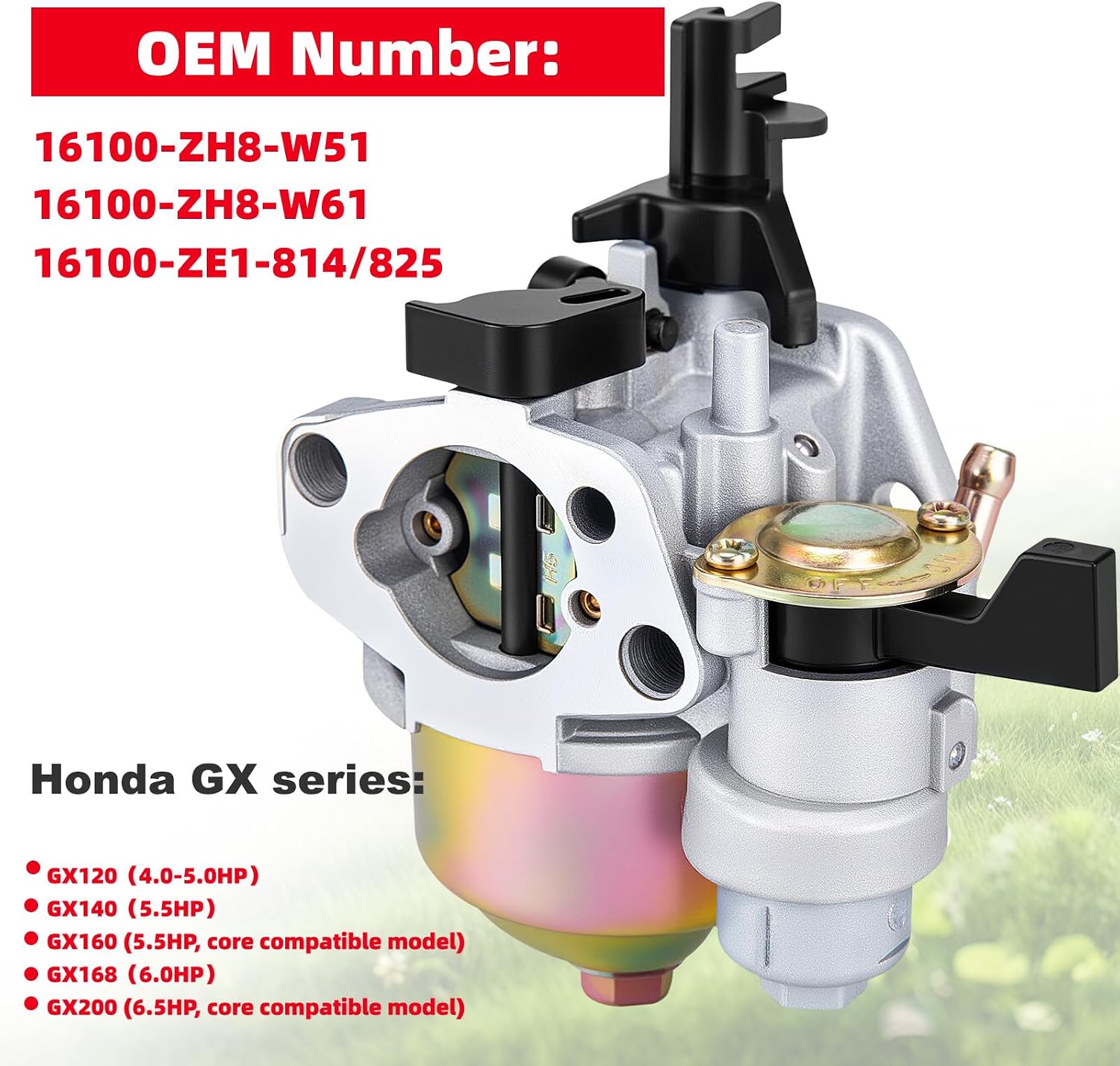 GX160 GX200 Carburetor for Honda GX120 GX140 GX168 5HP 5.5HP 6.5HP Engine thumbnail