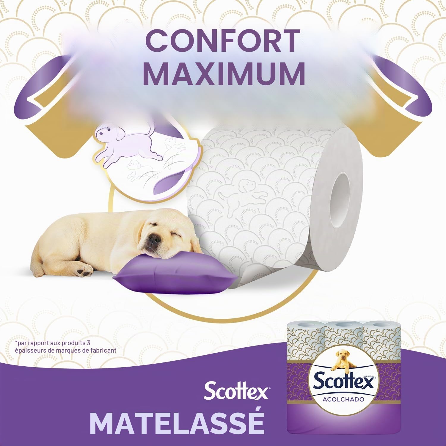 Scottex Papier toilette rembourré 24 Rollos