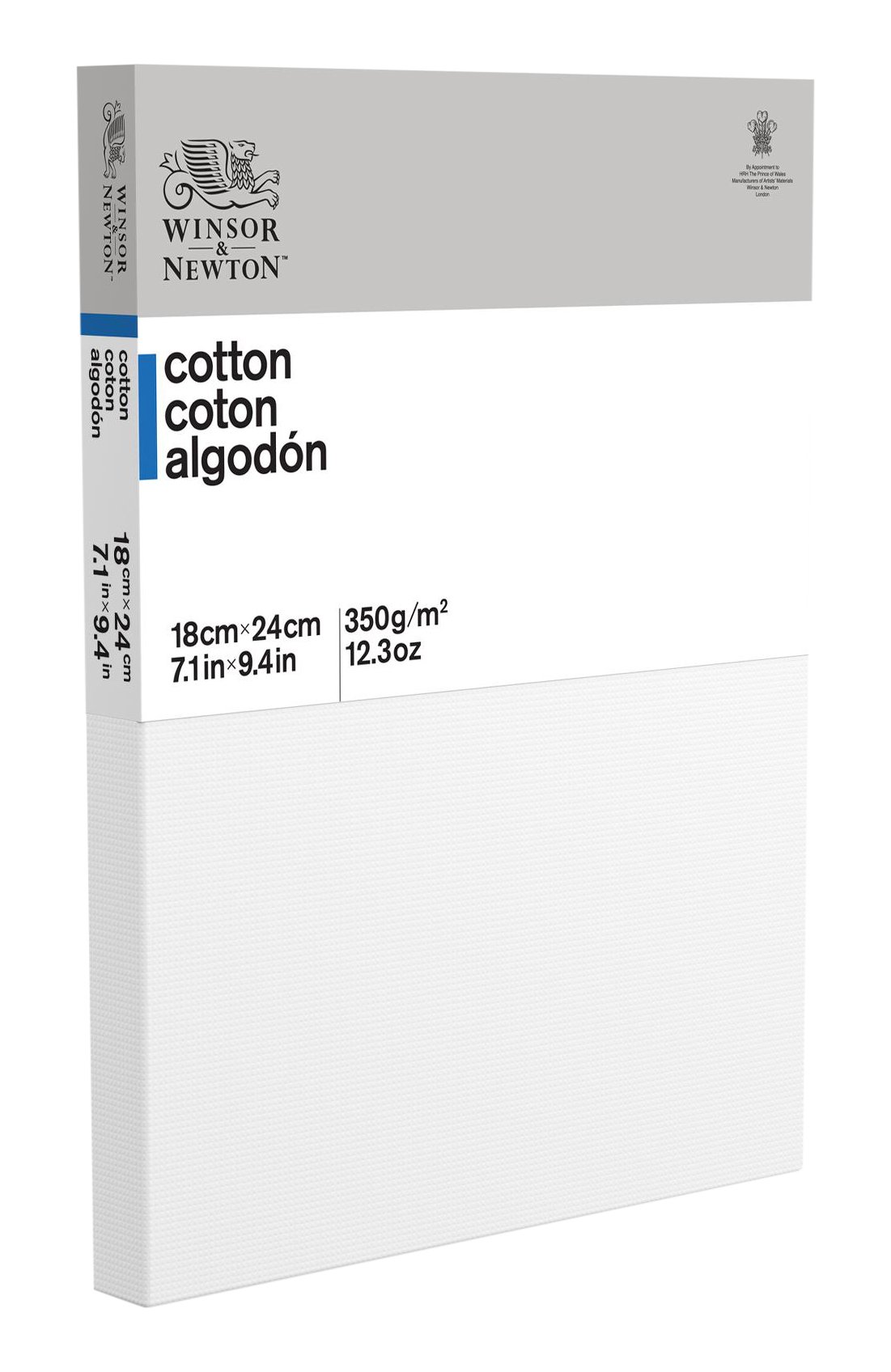 Winsor & Newton 6201056 - Keilrahmen " Classic " 3-fach grundiert 350 g/m², Leistendicke 19 mm, Baumwolle - 18 x 24 cm