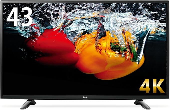 LG 43V型 液晶 テレビ 43UH6100 4K対応 HDR対応 IPS4Kパネル 直下型LEDバックライト スリムボディ Wi-Fi内蔵 外付けHDD録画対応 2016年モデル