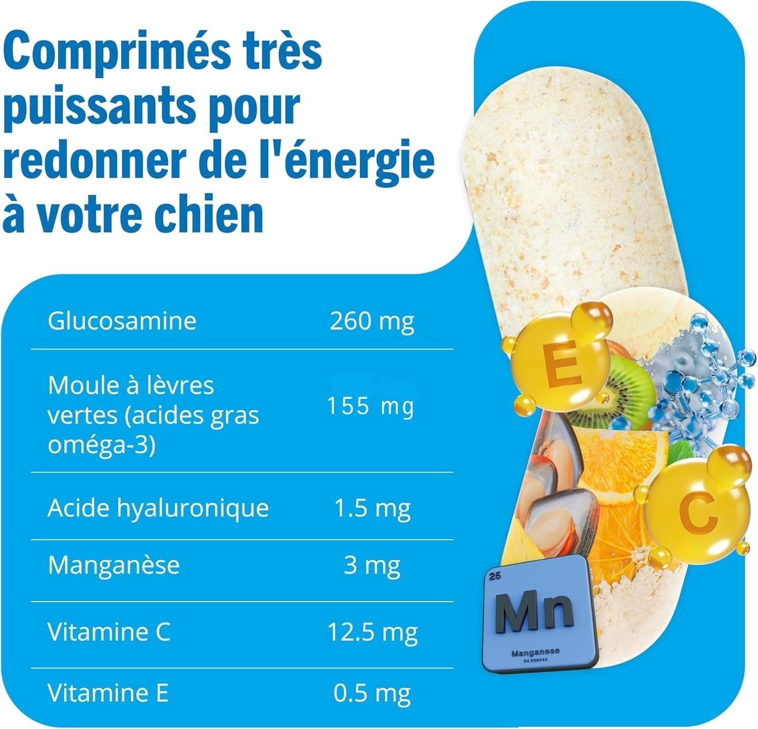 JOINTSURE Senior – Comprimés Premium de Soin articulaire avancé pour Chiens | 120 comprimés avec glucosamine et Moule Verte pour la mobilité et la solidité des articulations