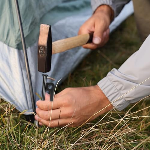 Miniatura 5 de Blulu 24 estacas de 81216 pulgadas, estacas de metal de acero resistente, estacas de metal irrompibles e inflexibles, estacas de tienda de campaña