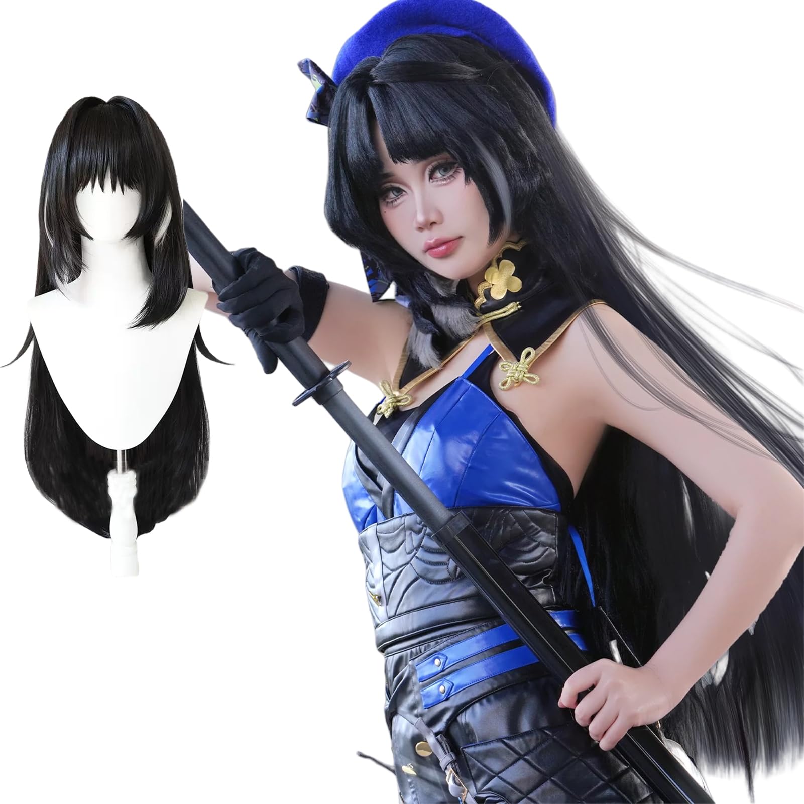 Amazon.co.jp: [BASETAKE] 鳴潮 秧秧 コスプレ衣装 ウィッグ付き